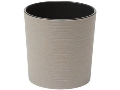 Kvetináč plastový, priemer 250mm, Malwa, DLUTO, siví, výška 260mm