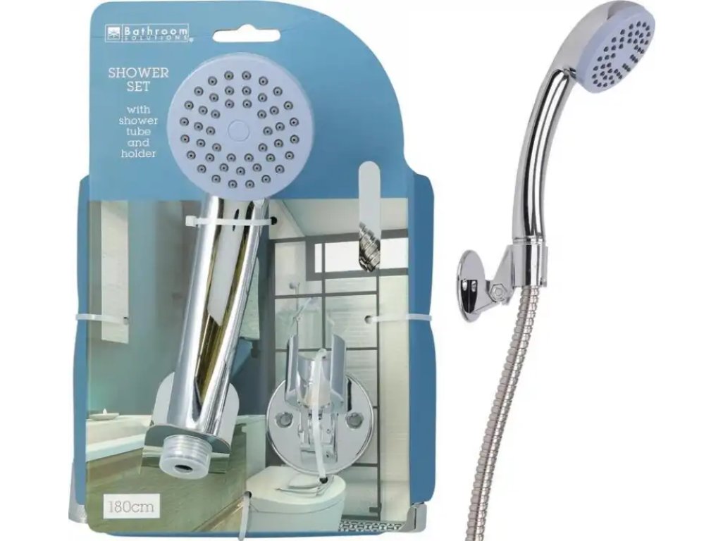 Ružica sprchovacia s hadicou a držiakom chrómová farba