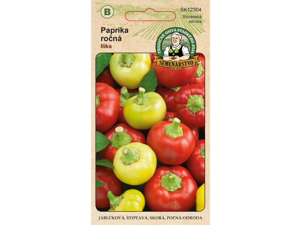 Paprika jabĺčková pálivá ILIKA 0,7g Tradičné osivá