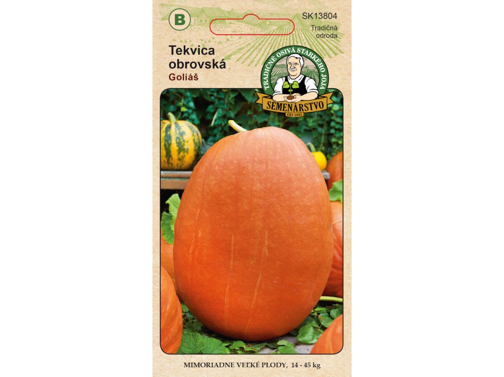 Tekvica plazivá GOLIÁŠ 3,5g Tradičné osivá