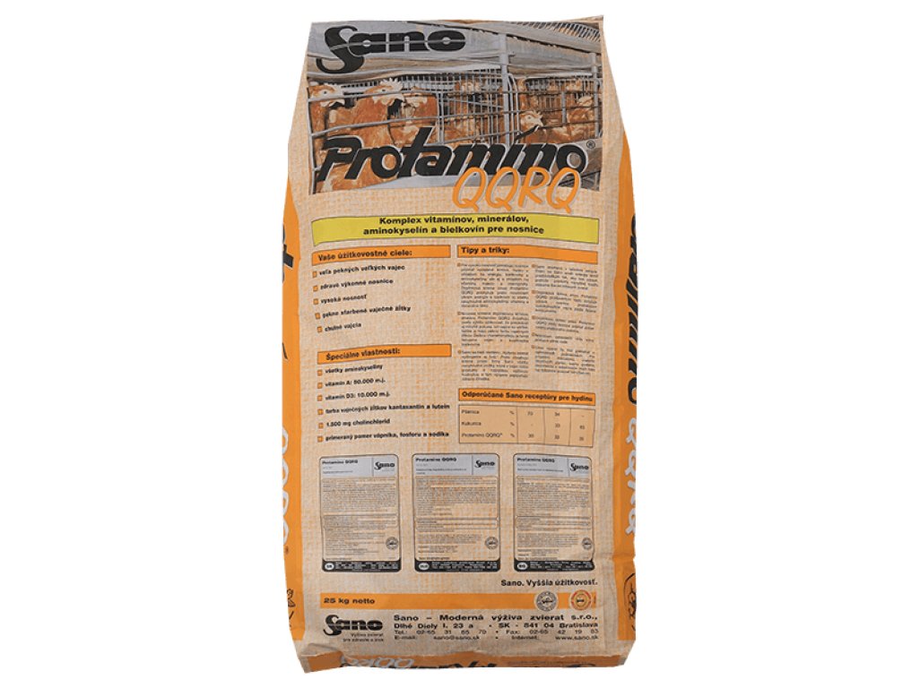 Protamino QQRQ® 5kg Funkčný bielkovinový koncentrát pre nosnice s vysokou a pravidelnou znáškou